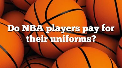 Do NBA players pay for their uniforms?