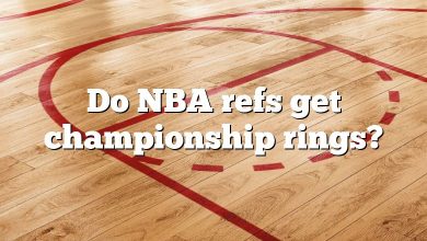 Do NBA refs get championship rings?