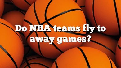 Do NBA teams fly to away games?