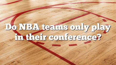 Do NBA teams only play in their conference?
