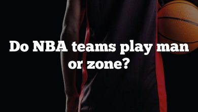 Do NBA teams play man or zone?