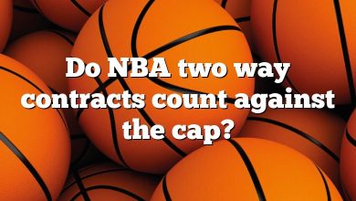 Do NBA two way contracts count against the cap?