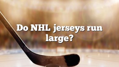 Do NHL jerseys run large?
