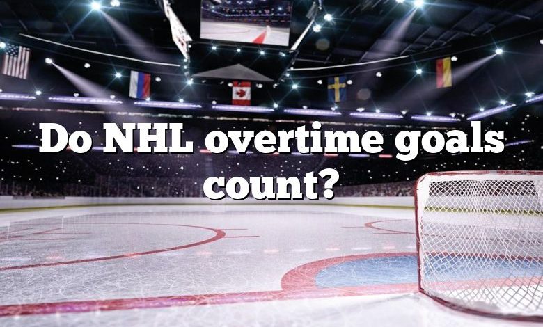 Do NHL overtime goals count?