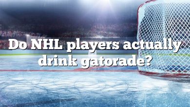 Do NHL players actually drink gatorade?
