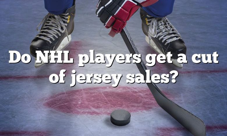 Do NHL players get a cut of jersey sales?