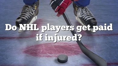 Do NHL players get paid if injured?