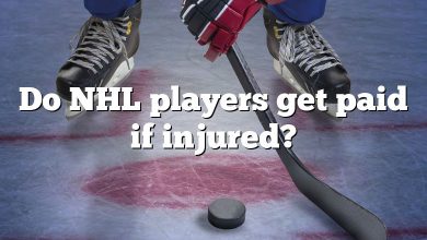 Do NHL players get paid if injured?