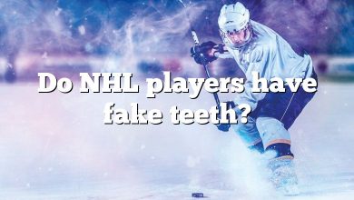 Do NHL players have fake teeth?