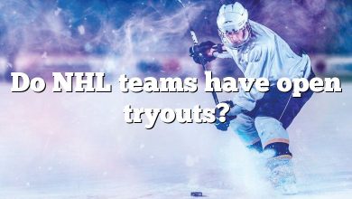 Do NHL teams have open tryouts?