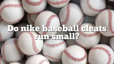 Do nike baseball cleats run small?