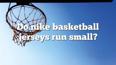 Do nike basketball jerseys run small?