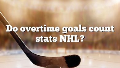 Do overtime goals count stats NHL?