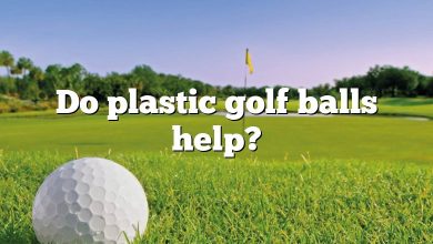 Do plastic golf balls help?
