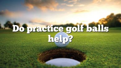 Do practice golf balls help?