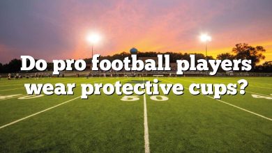 Do pro football players wear protective cups?
