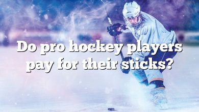Do pro hockey players pay for their sticks?