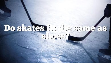 Do skates fit the same as shoes?