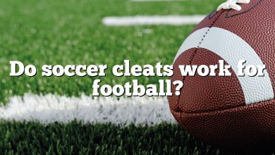 Do soccer cleats work for football?