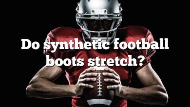 Do synthetic football boots stretch?