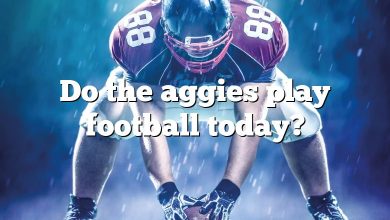 Do the aggies play football today?