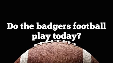 Do the badgers football play today?