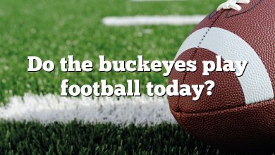 Do the buckeyes play football today?