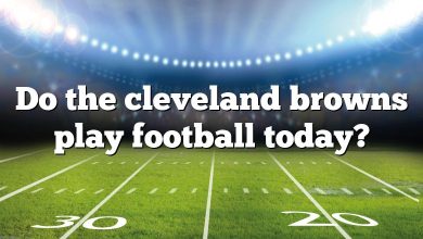 Do the cleveland browns play football today?