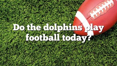 Do the dolphins play football today?