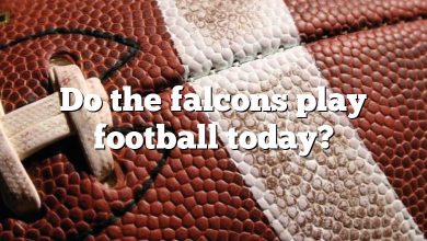 Do the falcons play football today?