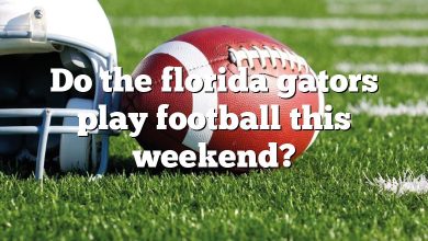Do the florida gators play football this weekend?