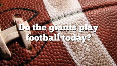 Do the giants play football today?