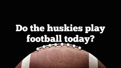 Do the huskies play football today?