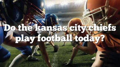 Do the kansas city chiefs play football today?