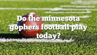Do the minnesota gophers football play today?