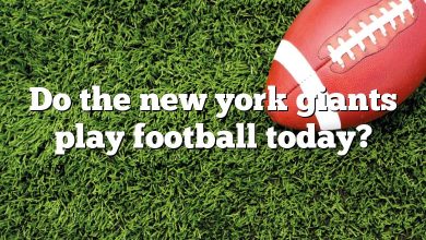 Do the new york giants play football today?