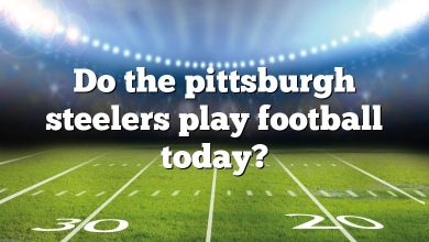 Do the pittsburgh steelers play football today?