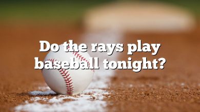 Do the rays play baseball tonight?