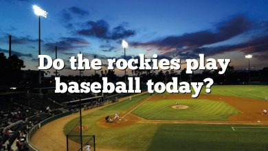 Do the rockies play baseball today?