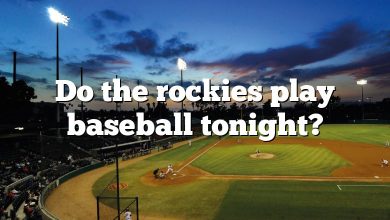 Do the rockies play baseball tonight?