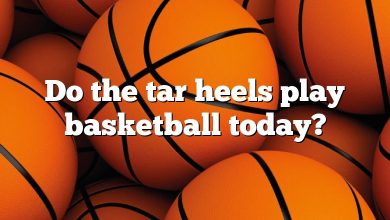 Do the tar heels play basketball today?