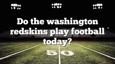 Do the washington redskins play football today?