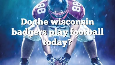 Do the wisconsin badgers play football today?