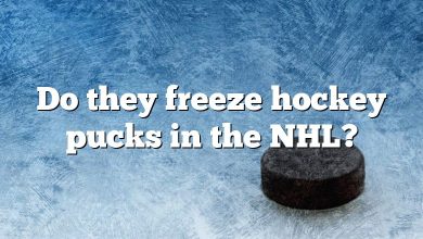 Do they freeze hockey pucks in the NHL?