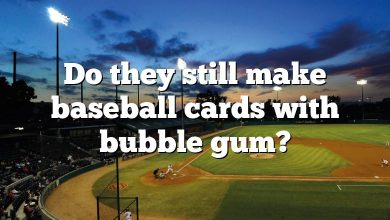 Do they still make baseball cards with bubble gum?