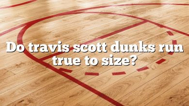 Do travis scott dunks run true to size?