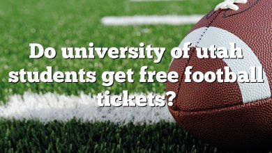 Do university of utah students get free football tickets?