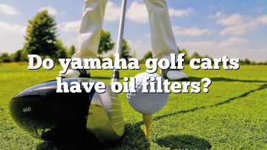 Do yamaha golf carts have oil filters?