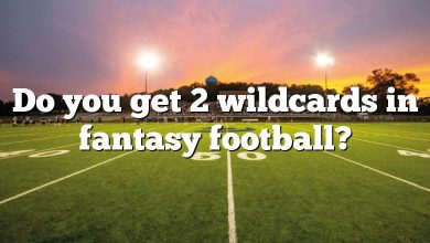 Do you get 2 wildcards in fantasy football?
