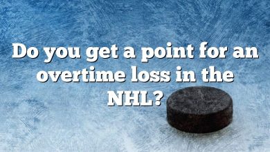 Do you get a point for an overtime loss in the NHL?